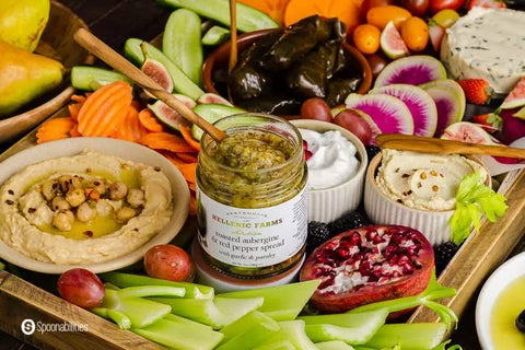 Hellenic Roasted Eggplant and Red Pepper Spread