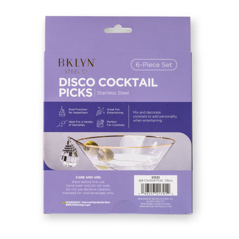 6pk Cocktail Picks - Disco