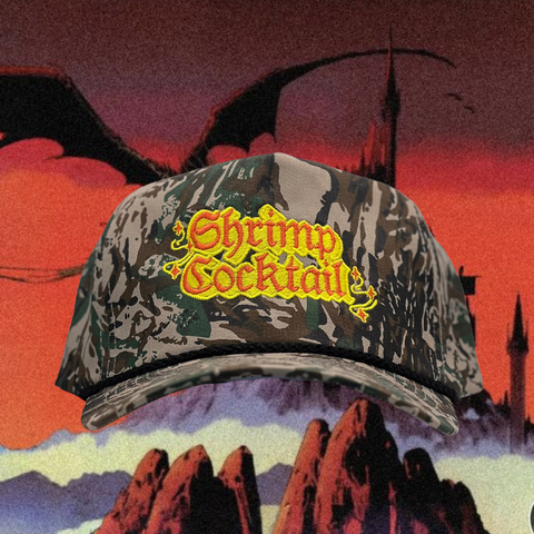 Shrimp Cocktail Camo Snapback Hat