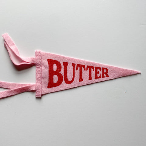 Mini Pink Butter Pennant