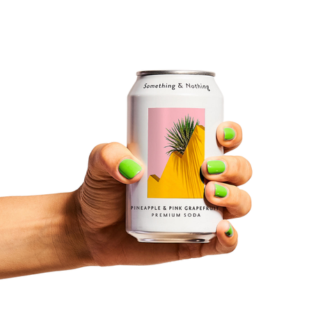 Something & Nothing Pineapple & Pink Grapefruit Premium Soda