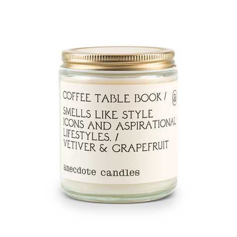 Anecdote Candles Coffee Table Book (Vetiver & Grapefruit) Candle