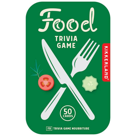 Food Trivia Game Set