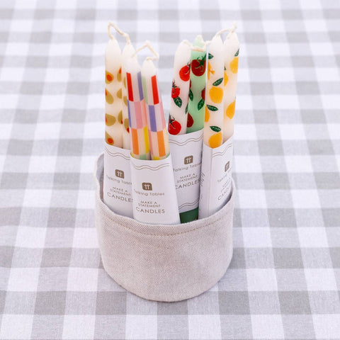Olive Taper Dinner Candles | 2 Pack