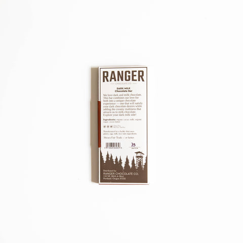 Ranger Chocolate Dark Milk Chocolate Bar