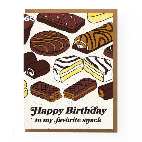 Snack Cake Birthday Card