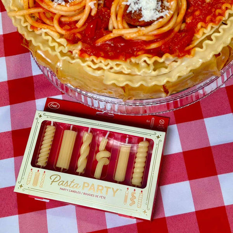 PASTA PARTY Noodle Candles - Set of 6