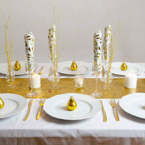Gold Glitter Table Runner | 6ft