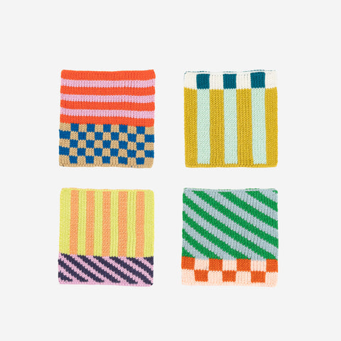 Verloop Pattern Patch Coaster Set (Candy)