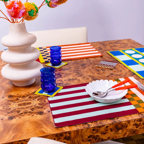 Verloop Pattern Patch Placemat Set (Candy)