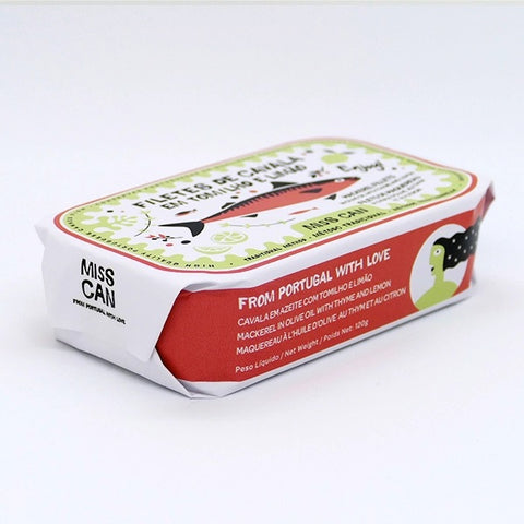 Miss Can by Tin2Table Mackerel Fillets with Thyme and Lemon