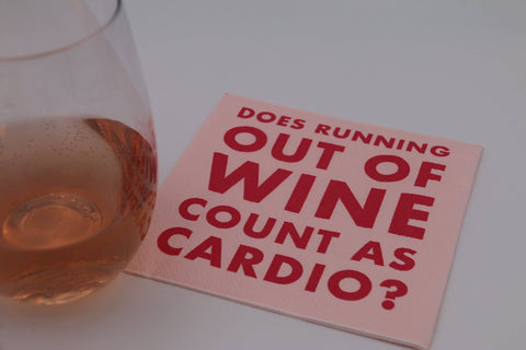 Cocktail Napkins | Count as Cardio - 20ct