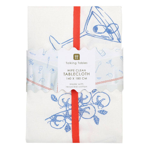 Bon Appetit Icons Fabric Table Cover