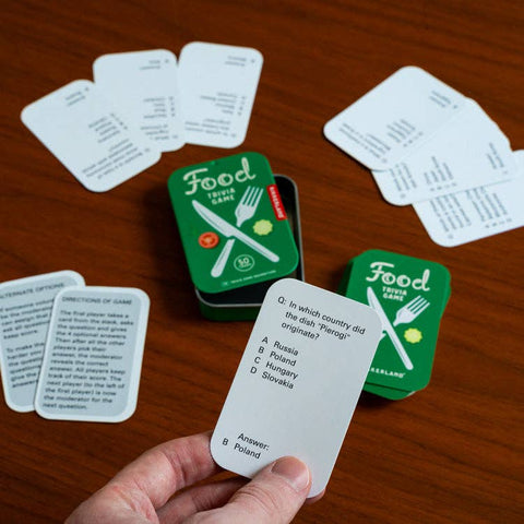 Food Trivia Game Set