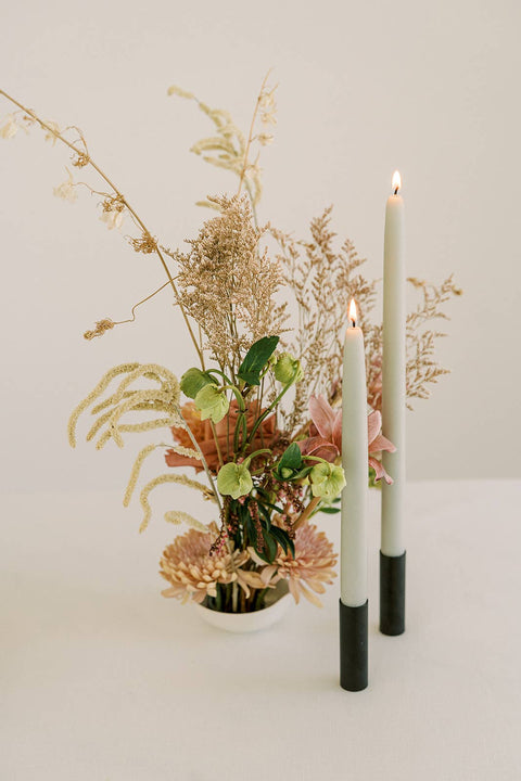 Mo&Co 14"- 100% Beeswax Dipped Candles | Eucalyptus