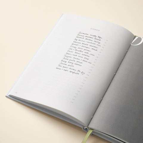 Papier Guided Recipe Journal, A5 Hardcover - Al Fresco