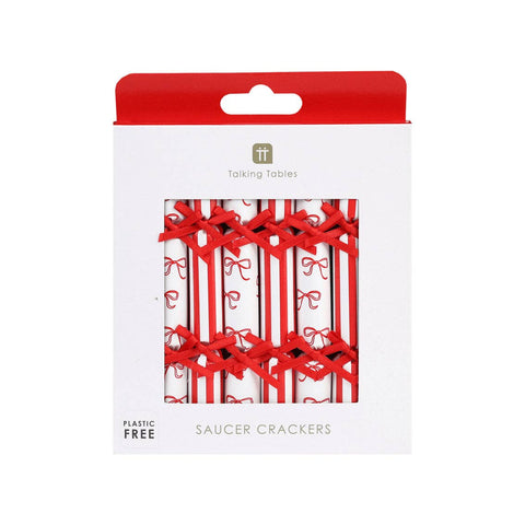 Candy Christmas Saucer Crackers - 8 Pack