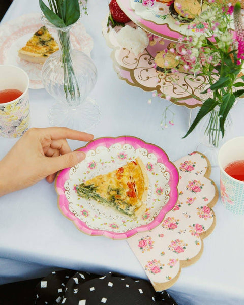 Floral Paper Plates | 12 Pack