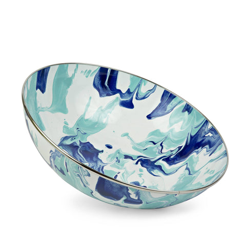 Crow Canyon Golden Rabbit Enamelware Lagoon Catering Bowl
