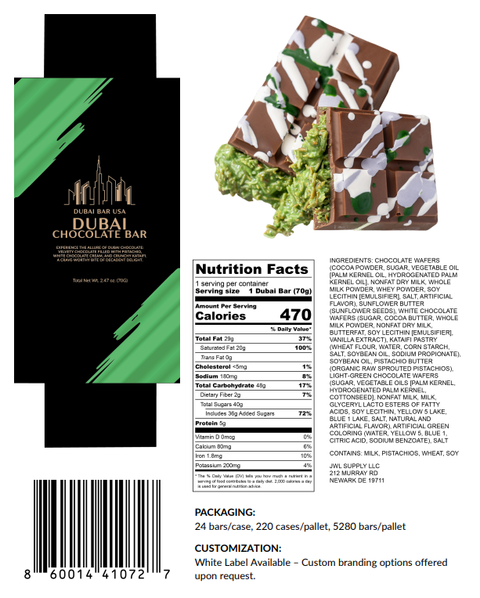 Dubai Bar – Pistachio