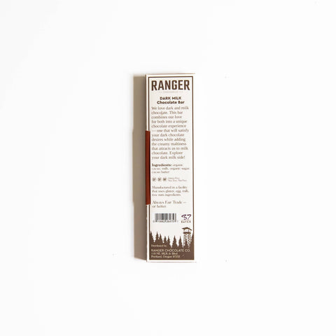 Ranger Chocolate Dark Milk Chocolate Bar