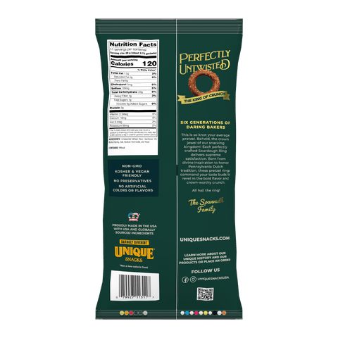 Unique Snacks Sourdough Pretzel Rings 11oz
