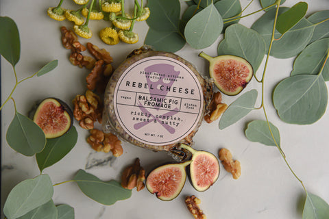 Rebel Cheese Balsamic Fig & Walnut Fromage Plant Based - 7 oz