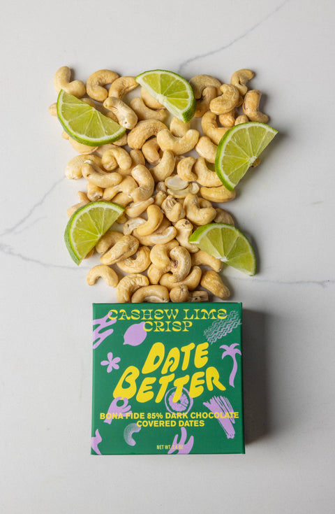 Date Better Cashew Lime Crisp- Chocolate Covered Dates