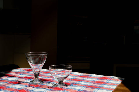 BLOWN GLASS DESSERT CUP: Round