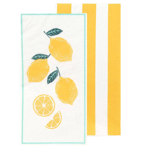 Lemon Long Lunch Paper Napkins