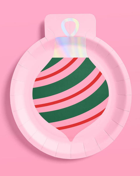 Christmas Ornament Plates - 24pk