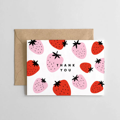 Funky Strawberries - Mini Boxed Set of 6 Cards