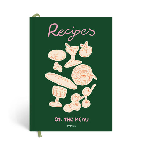 Papier Guided Recipe Journal, A5 Hardcover - Al Fresco