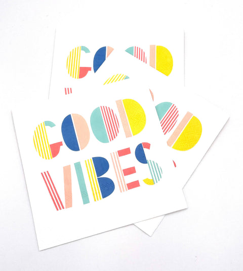 Cocktail Napkins | Good Vibes - 20ct