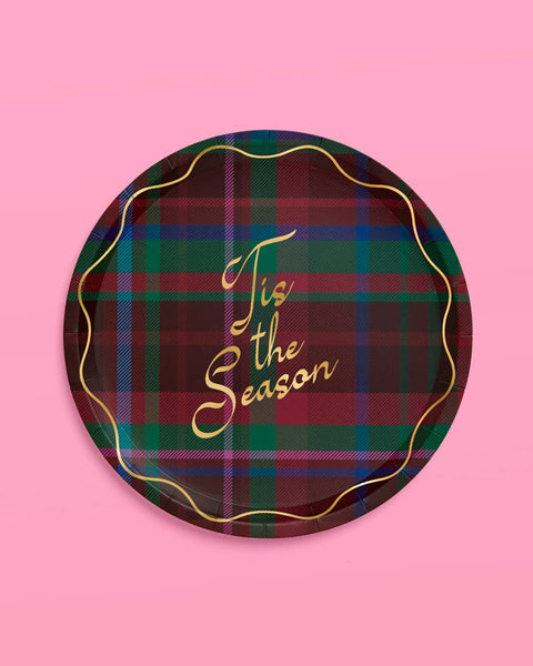 Tis the Season Plate Set - 32 paper plates