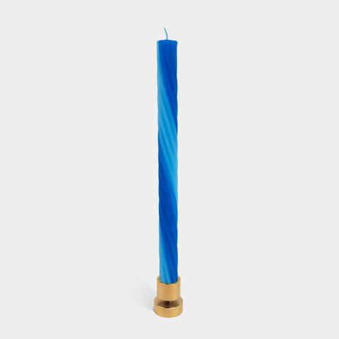 Rope Candles - Blue (2 Pack) - 11" Vibrant Taper Candles