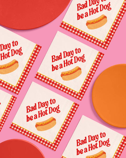 Bad Day To Be A Hot Dog Napkins