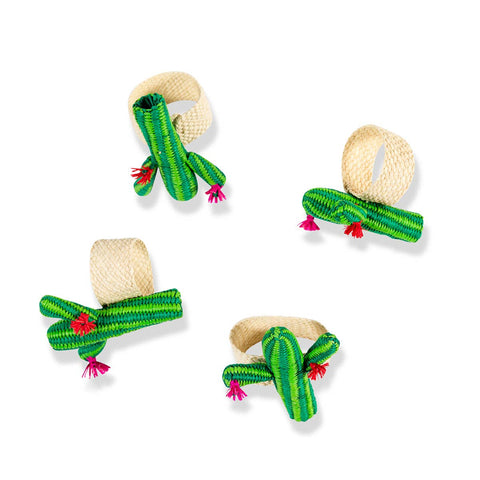 Furbish Raffia Napkin Ring - Cactus