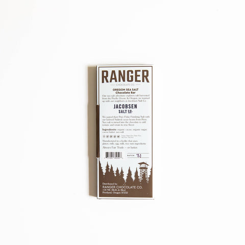 Ranger Chocolate Oregon Sea Salt Chocolate Bar