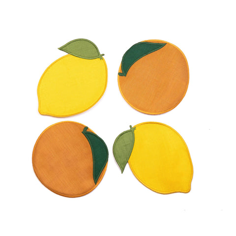 Citrus Cocktail Napkins - Set Of 4