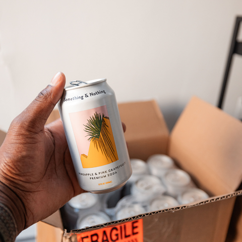 Something & Nothing Pineapple & Pink Grapefruit Premium Soda