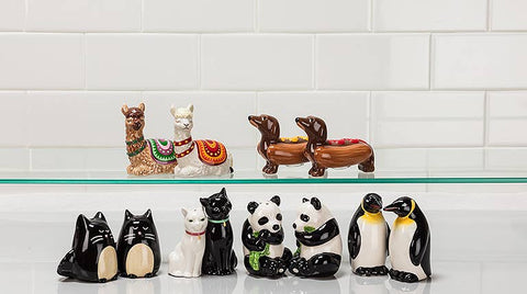 Dachshunds in Hot Dogs S&P Shakers