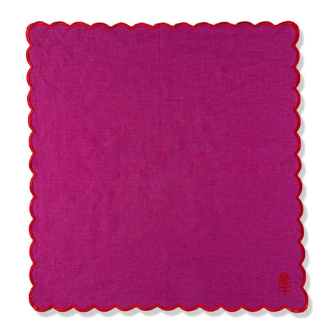 Furbish Icon Linen Napkins S/4 - Plum + Cherry