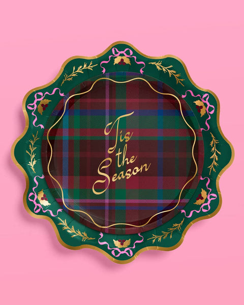 Tis the Season Plate Set - 32 paper plates