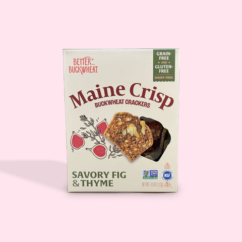Maine Crisp Co. Savory Fig & Thyme Crackers-Gluten Fee (4oz)