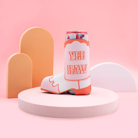 Western Cowboy Boot Slim Drink Koozie