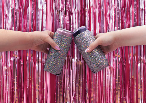 Disco Slim Drink Koozies -2 Pack