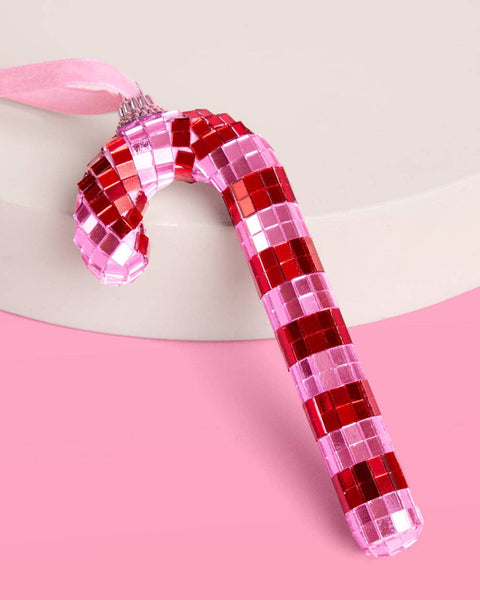 Disco Candy Cane Ornament
