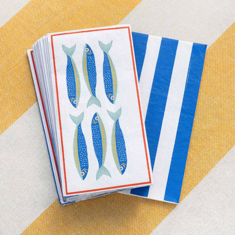Fish Long Lunch Paper Napkins