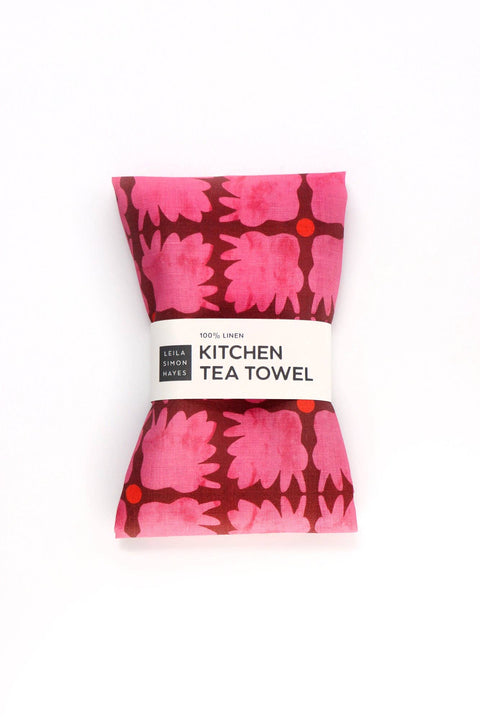 Desert Bloom Tea Towel, pink